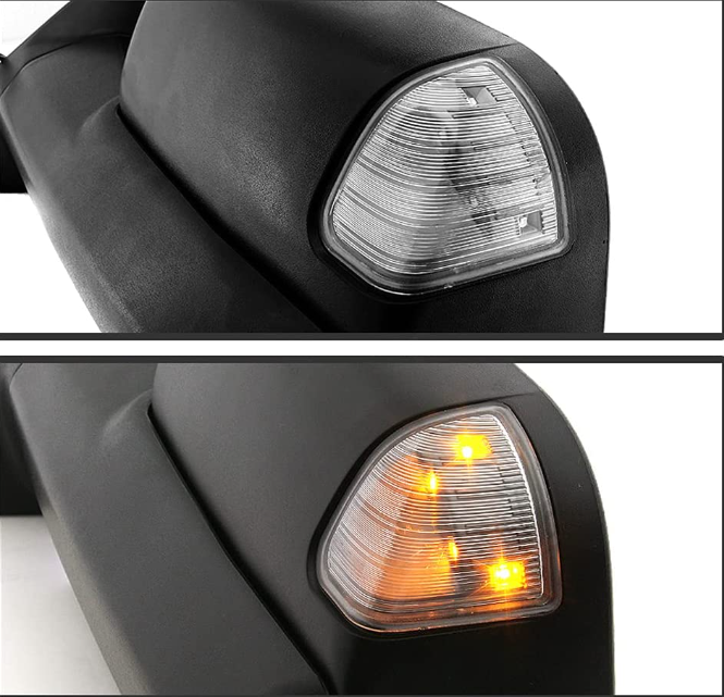 Side Mirror Car Exterior Mirror With Power Heated Turn Signal Light For 02-08 Dodge Ram