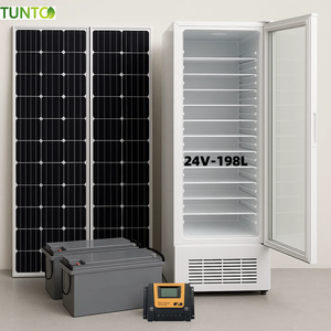 Congélateur solaire commercial DC24V pour blocs de glace, 198L, 11/8 couches, avec batterie solaire au gel, production de 70kg par 24 heures, pour les utilisateurs au Nigeria - Product Image 1