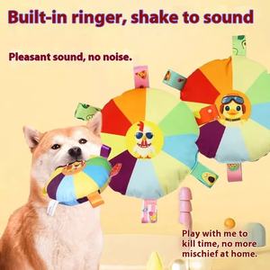 Çevre dostu gıcırtılı uçan disk köpek oyuncak Corgi <span class=keywords><strong>Pet</strong></span> çiğnemek dayanıklı tavuk lezzet 100% Polyester kendinden eğlence sıkıntı - Product Image 2