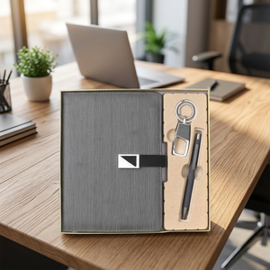 Ensemble Cadeau de Bureau Liviya Promotionnel le Plus Vendu : Porte-cartes, Porte-clés, Stylo Personnalisé Gaufré – Idéal pour Entreprises et Nouvel An - Product Image 4