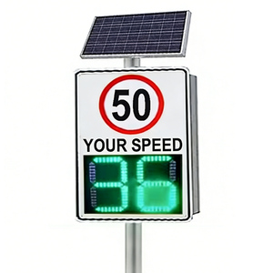 Señales de Advertencia LED Solares Digitales de Alta Calidad, Dos Dígitos, con Radar de Velocidad, Señal de Tráfico para Seguridad Vial, Personalizables - Product Image 2