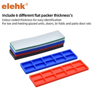 ELEHK 1MM-6MM Plaque de calage plate en PEHD pour <span class=keywords><strong>vitrage</strong></span> de fenêtre, <span class=keywords><strong>cales</strong></span> de calage plates 100x28MM pour la construction - Product Image 6