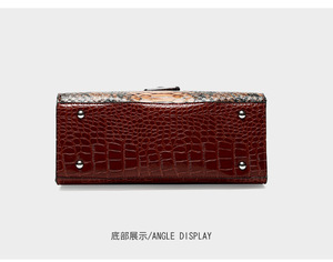 New Luxury Designer Women <b>Handbag</b> Pu Leather Evening Clutch Bags Alligator Pattern Tote Bags for Ladies - Product Image 6