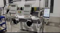 Máquina de Bordar Comercial de 2 Cabezas, Computarizada, Plana, Dahao, Usada para Impresión en Tiendas Minoristas, Nuevas Actualizaciones