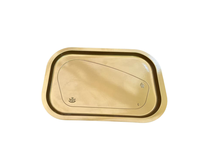 Emballage en blister en PP doré, barquettes jetables en plastique, assiettes et bols pour la viande et le steak, personnalisables