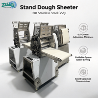 Nouvelle Laminoir à Pâte ZL-380C Pliable et Réglable 0,5-38mm pour Croissants et Pâtes Feuilletées, Petite Machine Commerciale de Boulangerie 1