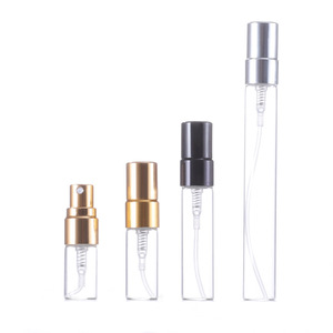 Portable 5ml <b>Glass</b> Perfume Bottle Small Refillable with Pump Sprayer Screw Cap Atomizer - Product Image 1