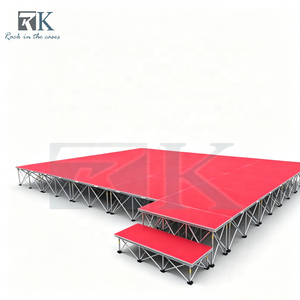 Escenario Portátil de Aluminio, Escenario Inteligente con Escalera para Bodas, Plataforma de Escenario Interior - Product Image 2