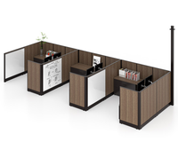 Cloison de poste de travail de système de panneau modulaire de bureau de bureau de bureau de coworking