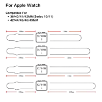 Bracelet sport CasePeak pour Apple Watch 38 40 41 44 45 46 49MM, bracelet en silicone pour IWatch 42MM Série 10 11