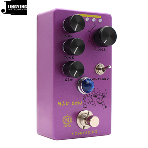 Jingying 2025 Vente en gros d'usine Série M <span class=keywords><strong>MAD</strong></span> <span class=keywords><strong>COW</strong></span> Distortion Guitare électrique Pédale d'effet basse Pièces et accessoires de guitare - Product Image 2
