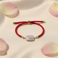 Bracelet unique en perles baroques, perles d'eau douce naturelles irrégulières, fil élastique, bijou artisanal de créateur fait main
