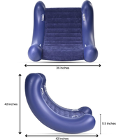 Fauteuil à bascule gonflable moderne en PVC personnalisé, balançoire sensorielle pour enfants, canapé gonflable design pour salon