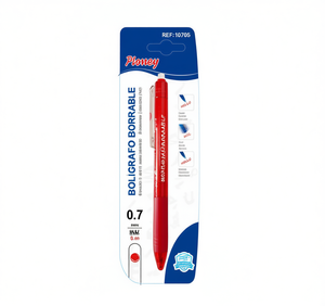 Stylo gel effaçable Ploney 0,7 mm rouge pour le bureau et l'école - Product Image 1
