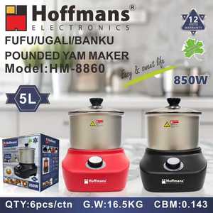 Machine à Fufu Hoffmans 5L Afrique 850W, pilon à igname électrique, robot culinaire pour la cuisine domestique - Product Image 5