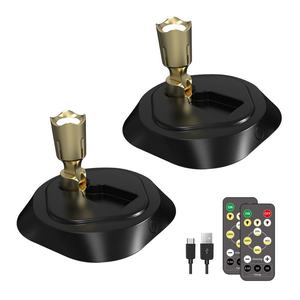 Projecteurs sans fil rechargeables à télécommande, mini lampes spot LED sans fil pour plafond, éclairage intérieur avec batterie - Product Image 1