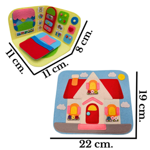 Montessori giocattolo educativo regalo per bambini occupato tranquillo libro <span class=keywords><strong>il</strong></span> <span class=keywords><strong>mio</strong></span> primo libro ha sentito la bambola della casa delle bambole per l'apprendimento e <span class=keywords><strong>il</strong></span> gioco - Product Image 2