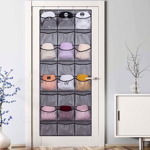 Organisateur de rangement pour chapeaux à suspendre sur la porte en tissu maillé respirant - Product Image 5