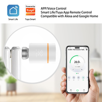 Valve thermostatique de radiateur intelligente Tuya Zigbee avec écran LED et commande vocale Alexa/Google Assistant pour pièces de chauffage par le sol