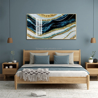 Peinture à l'huile abstraite pour salon, décoration moderne de maison, Art abstrait pour salon, porcelaine cristal brillante, peinture de paysage, vente en gros,