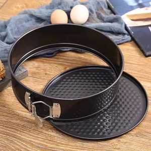 Venta al por mayor antiadherente hogar cocina forma redonda Ware Pizza pastel hornear <span class=keywords><strong>molde</strong></span> Fondo extraíble - Product Image 2