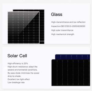 Module photovoltaïque monocristallin mono noir intégral de 435 W, type N, demi-cellule, verre simple, AII Black, pour usage industriel - Product Image 3
