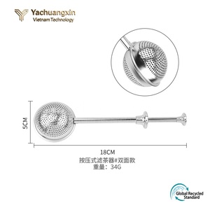 ที่กรองชาสแตนเลสทรงกลมแบบยืดหดได้ อุปกรณ์ทำอาหารสำหรับผู้ใหญ่ ดีไซน์ทันสมัย ใช้ได้ทุกฤดู เหมาะสำหรับการตั้งแคมป์ - Product Image 6
