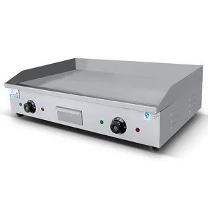 Restaurant Counter Top Stainless Steel Hamburger Commercial Burger Griddle Electric Griddle Flat Plate Griddle Grill