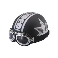 Blanc rétro ouvert 3/4 demi-casque pour hommes et femmes Casco Moto Jet pilote sécurité Scooter casque d'équitation