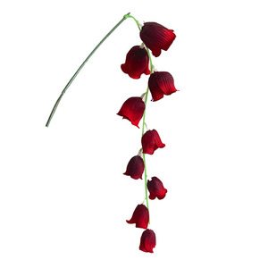 L-048 Fleur artificielle élégante de lys de la vallée, fleur de soie unique pour la décoration de mariage et de la maison - Product Image 1