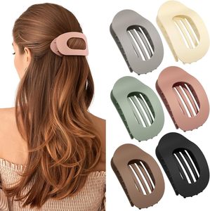 กิ๊บติดผมทรงวงรีแบบโปร่ง สีไล่ระดับแบบมินิมอล แข็งแรง ทนทาน ทำจากพลาสติก PC สำหรับผู้หญิง ใช้ได้ทุกวันและงานปาร์ตี้ - Product Image 3