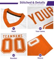 Maillots de football américain en polyester 100 % respirants, à séchage rapide, antibactériens, à manches courtes, vêtements de sport de qualité supérieure avec design gratuit