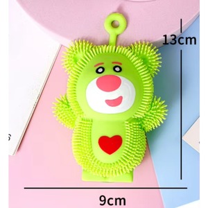 TPR Soft Rubber Decompression <b>Bear</b> Toy <b>Cute</b> Creative Strawberry <b>Bear</b> Pinch Le Vent for Children 5 to 7 Years Old - Product Image 6