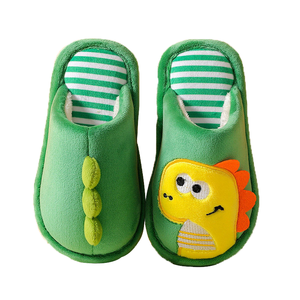 Pantoufles personnalisées en peluche chaude en forme de dinosaure pour femmes et hommes - Product Image 1