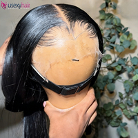 Perruques Lace Front Lisses 13x6 en Cheveux Humains, Cheveux Vietnamiens Bruts, Perruque HD Lace, Cheveux Indiens Remy à Cuticules Alignées, Perruque Full Lace Sans Colle