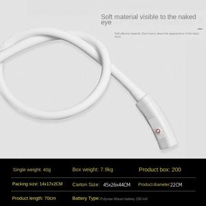 Cinta de silicona LED Collar para mascotas Perro Colorido Luminoso Perro Caminar Luz Anillo brillante Flash USB Recargable Ecológico - Product Image 4