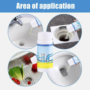 Potente detergente per lavandini e scarichi, agente sbloccante per tubi, detergente per scarichi a schiuma rapida per <span class=keywords><strong>cucina</strong></span>, WC e pulizia di tubature. - Product Image 4