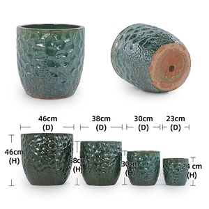 Groothandel Yixing groene keramische bloempotten en vazen voor grote buitenplantenbakken - Product Image 6