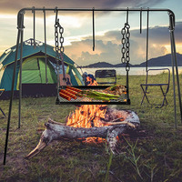 Chariot baril Portable robuste pour l'extérieur, grand format, pour barbecue, charbon de bois, gril avec Smoker