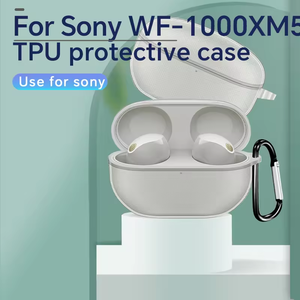 Nueva llegada para <span class=keywords><strong>Sony</strong></span> funda transparente TPU impermeable funda protectora para auriculares con gancho - Product Image 2