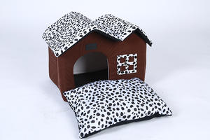 Caseta plegable para mascotas, caseta para perros con puntos cálidos, doble capa, para gatos y vaca, nueva - Product Image 5