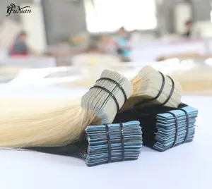 Wholesale Double Drawn 100% Human Tape In Hair Extensions Remy