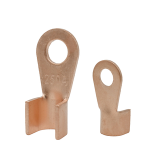OT-400A 14.2mm Dia Red Copper IP68 Circular Splice Ring Terminal Brass Wire Lugs Terminals Naked <strong>Battery</strong> <strong>Cable</strong> Connector - Product Image 1