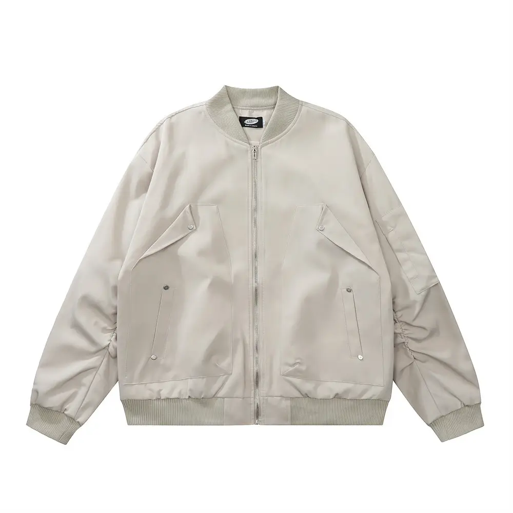 Beste neue Produkte von Herren Causal Simple Style Pure Color Jacke Custom Pattern Logo Herren jacke