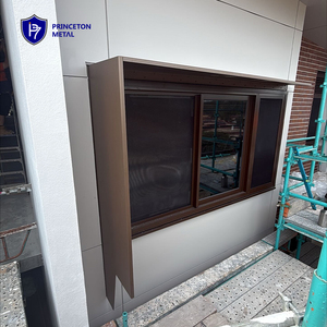 Moderne e Durevoli Tende Parasole e Frangivento in Alluminio Verniciato a Polvere con Installazione a Vite <span class=keywords><strong>per</strong></span> Facciate di Edifici - Product Image 3