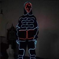 Costume de robot LED personnalisé RICHSHINING, vêtements lumineux à laser, robe de danseurs pour spectacle de scène de fête