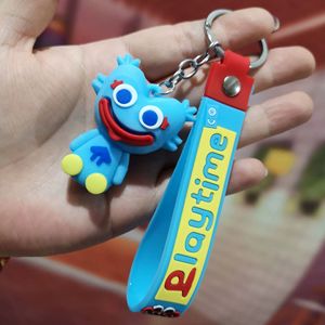 Venta al por mayor personalizado 3D PVC llavero de goma suave silicona llaveros dibujos animados Anime Poppy Playtime llavero Accesorios - Product Image 4