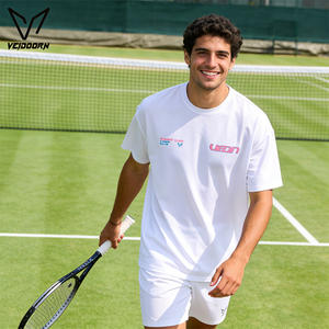 <span class=keywords><strong>T</strong></span>-shirts personnalisés OEM à séchage rapide, commande minimum 5 pièces, <span class=keywords><strong>t</strong></span>-shirts de course respirants à manches courtes vierges pour impression - Product Image 3