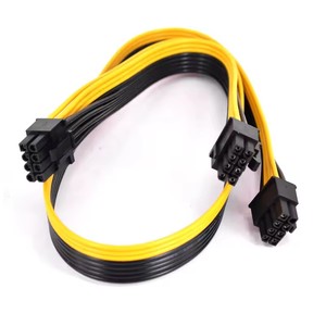 Cavo di alimentazione PCI-e da 8 pin a 2 porte 6+2 pin per scheda grafica PCI Express, da 6+2 pin maschio a 8 pin maschio per alimentatore modulare Silverstone - Product Image 6