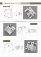 Approvisionnement direct usine, maison conteneur préfabriquée de 20 pieds avec mobilier complet, terrasse, escalier, toit et couleur personnalisables